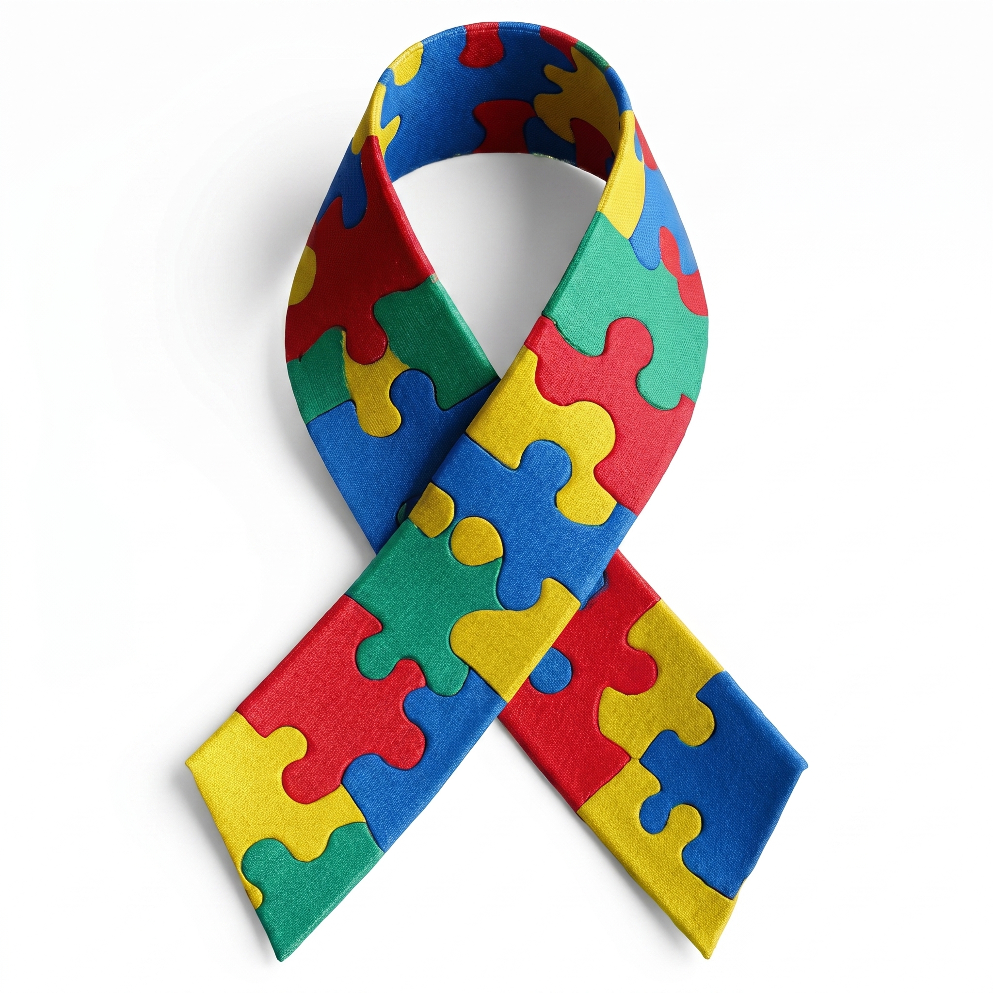 Símbolo do Espectro Autista — laço colorido